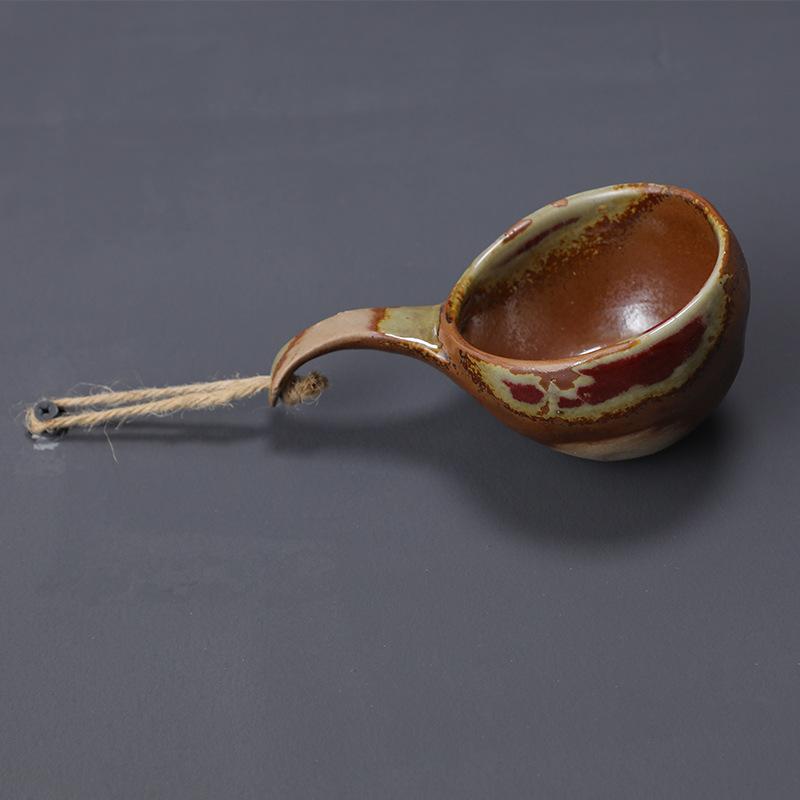 Керамическая ретро кофейная чашка Японская грубая керамика Посуда Креативная Суб Посуда для кемпинга на открытом воздухе Чашка