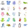 100 Children's Cute Little Animals Graffiti Stickers Easy To Tear with Small Handle Cartoon DIY Baby Stickers