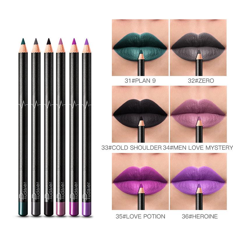 Matte Velvet Lipstick 12 Pcs/sets Lip Liner Waterproof Non-smudge Makeup