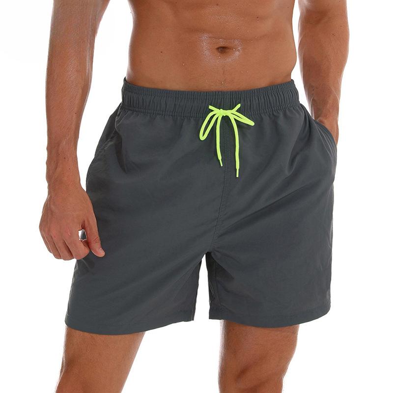 Summer Men's Beach Pants Men's Four-point Shorts Breathable Lotus Leaf Water Repellent Sports Casual Pants