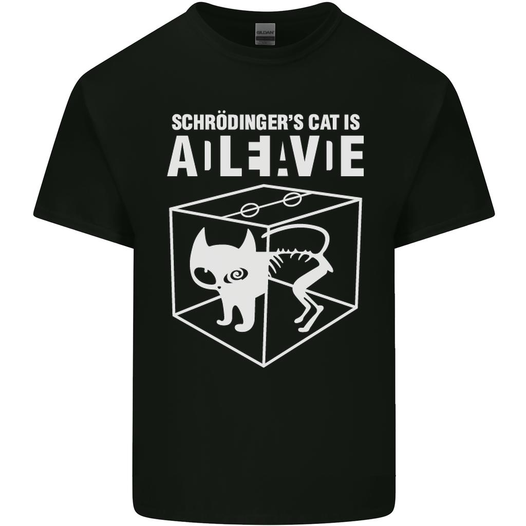 Schrodingers Cat Science Geek Nerd Unisexs Light Cotton TShirt