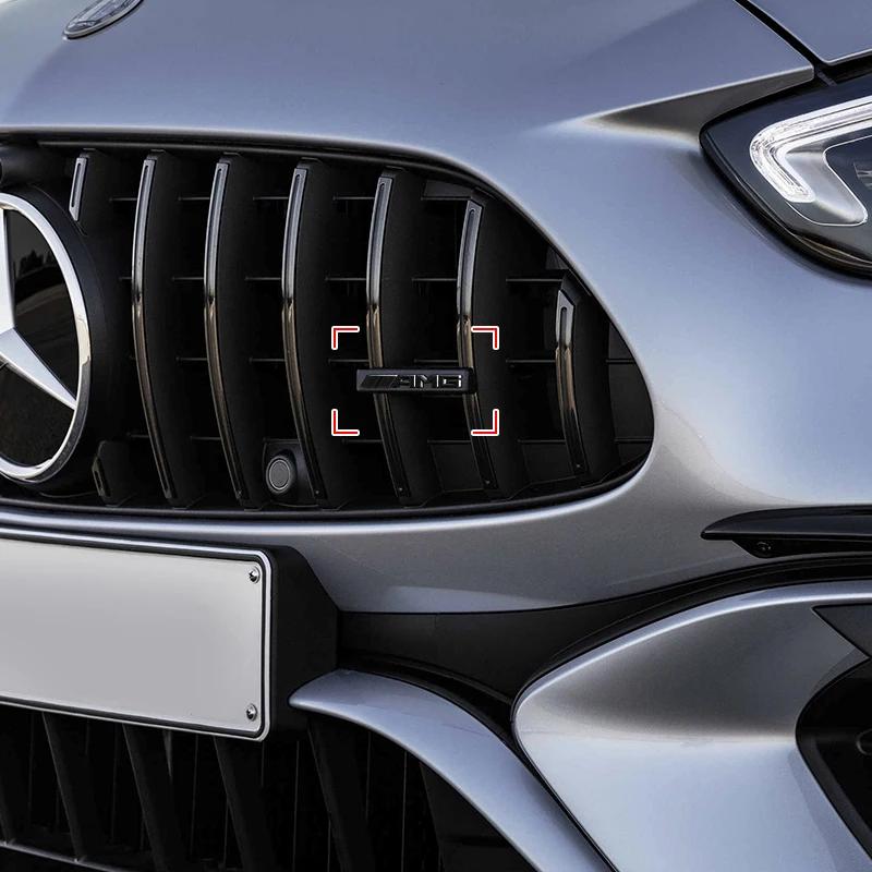1 шт. Эмблема AMG из АБС-пластика, значок, эмблема решетки радиатора, аксессуары для модификации для Mercedes Benz W211 W203 W204 W210 W124 AMG W202 W212