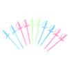 40 шт. разноцветных пластиковых шпажных палочек для шведского стола для фруктов, коктейлей, закусок, вилок