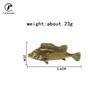 Antique Brass Pterophyllum Scalare Fish Watching Fishes Sea Animals Model Fishbowl Decoration Action Figures Education Miniature