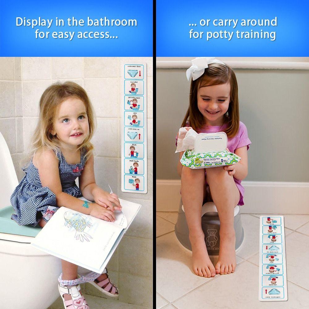 Toddler Training Kids Toilet Planner Life Skills Toilet Learning Aid Potty Training