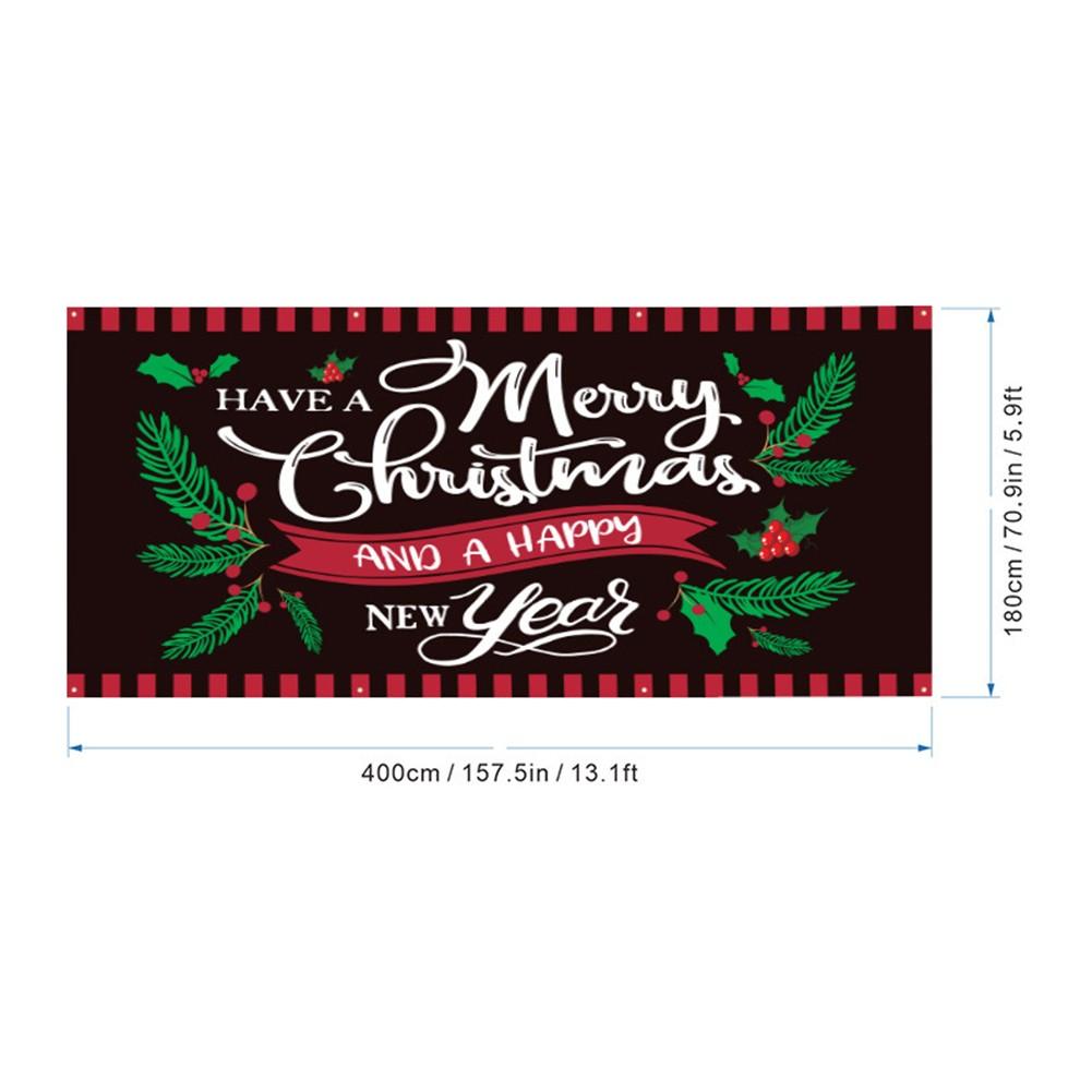 13.1x5.9ft Banner Christmas Garage Banner Festive Garage Decoration