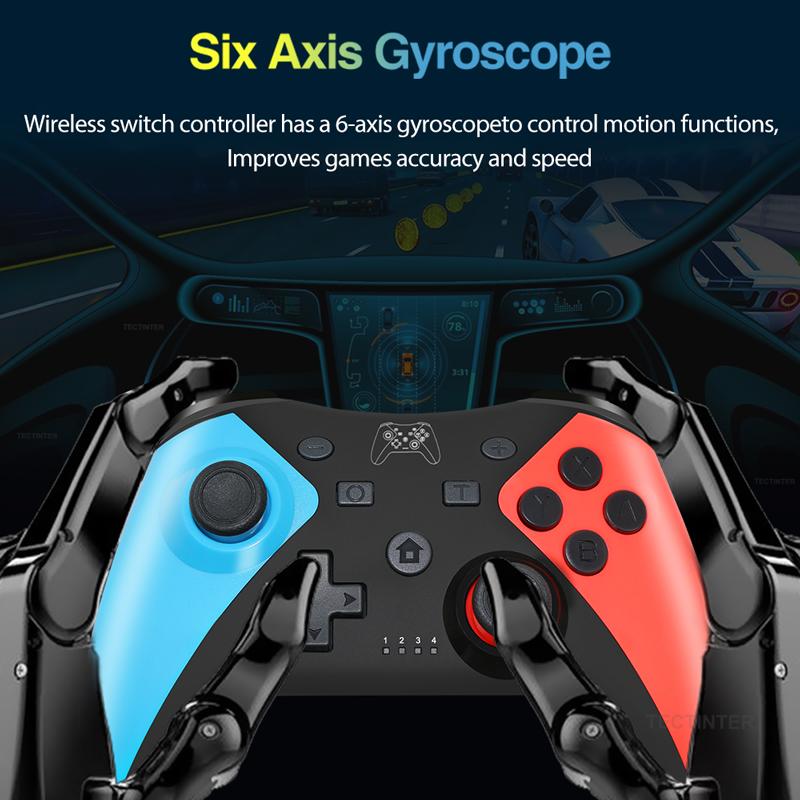 Беспроводной Bluetooth-контроллер Геймпад Совместимый Nintendo Switch 2/Switch/Switch Oled/Switch Lite/Android Телефон USB PC Джойстик