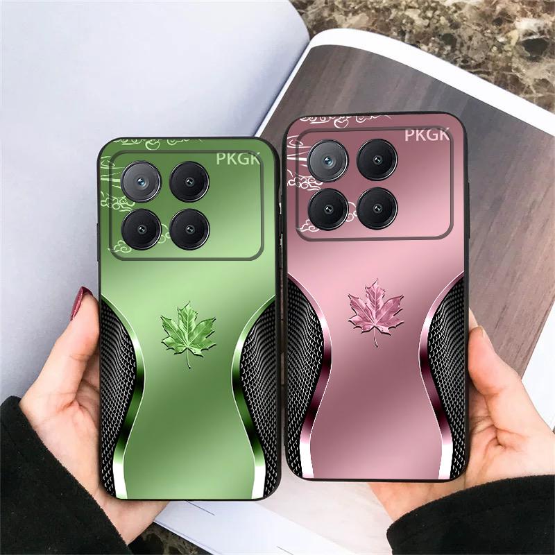 Градиентный кленовый лист Для Xiaomi Poco X7 M7 Pro 5G M5 X4Pro M4 6 4G C65 75 F6 F5 X6 5 7 X5 F7 Ultra M5S 4Pro 5G мягкий чехол для телефона