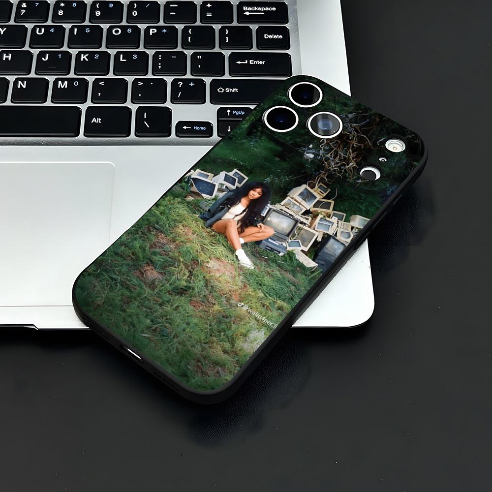 Чехол для телефона SZA Lana Для IPhone 17 Air 16 E Pro Max 15 14 13 Mini 12 Pro 11 Max Plus Черный Мягкий Корпус