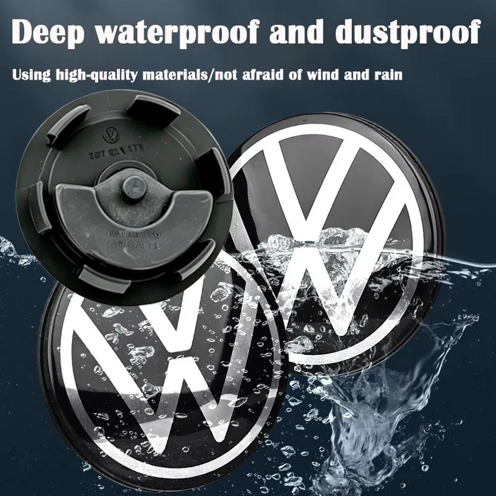 4pcs 56mm 65mm Volkswagen floating Car Wheel Center Caps Hub Cover for VW Jetta MK5 Golf Passat CC Golf 3B7601171 1J0601171 zh7