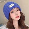 Новая английская стандартная шерстяная шапка женская повседневная универсальная модная вязаная шапка однотонная защитная ухо теплая шапка