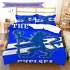 Chelsea FC football RugPattern Bedding Quilt Set Quilt Cover Pillowcase Home Decoration Birthday Gift (1 * duvet cover + 2 * pillowcase, without core)