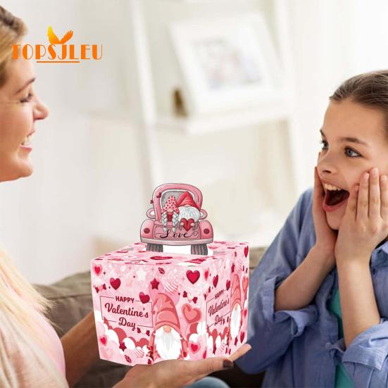 Копилка, подарочная коробка для денег на День святого Валентина, выдвижная карта и прозрачные пакеты, украшение-сюрприз