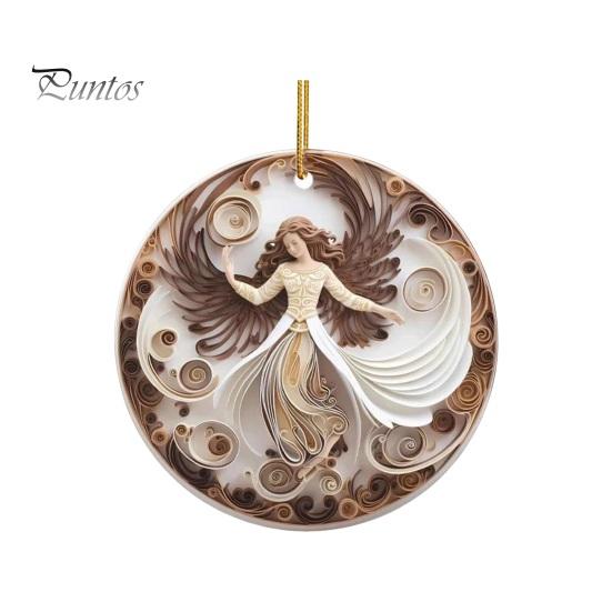 Nativity Scene Ornaments Acrylic Flat Hanging Pendant Keepsake The Birth of Jesus Decor for Christmas Tree Party Car Wall Door