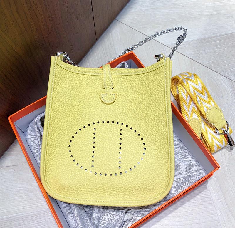 Сумка Evelyn из коровьей кожи первого слоя, женская сумка из натуральной кожи, сумка-ведро с узором личи, мини-повседневная на плечо/кроссбоди