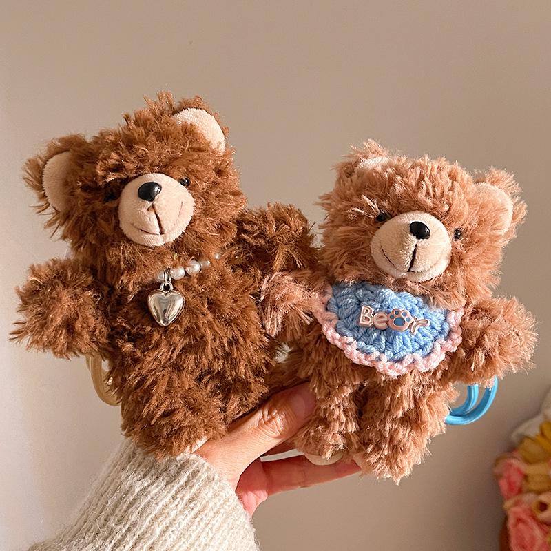 Мини плюшевый брелок в виде мишки: Очаровательный подвес-аксессуар для сумки