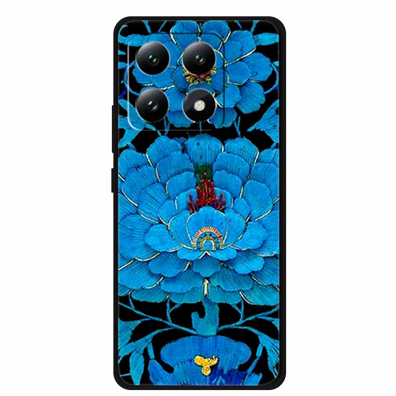 3D Цветы Чехол Для Xiaomi 17 pro max Чехол Рельефные Выдавленные Цветы Чехол Силиконовый Мягкая Задняя Крышка Телефона Для Xiaomi17 ТПУ Пара