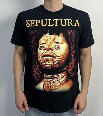 Sepultura - Корни (Gildan) Футболка Черная soulfly slayer Унисекс Футболка