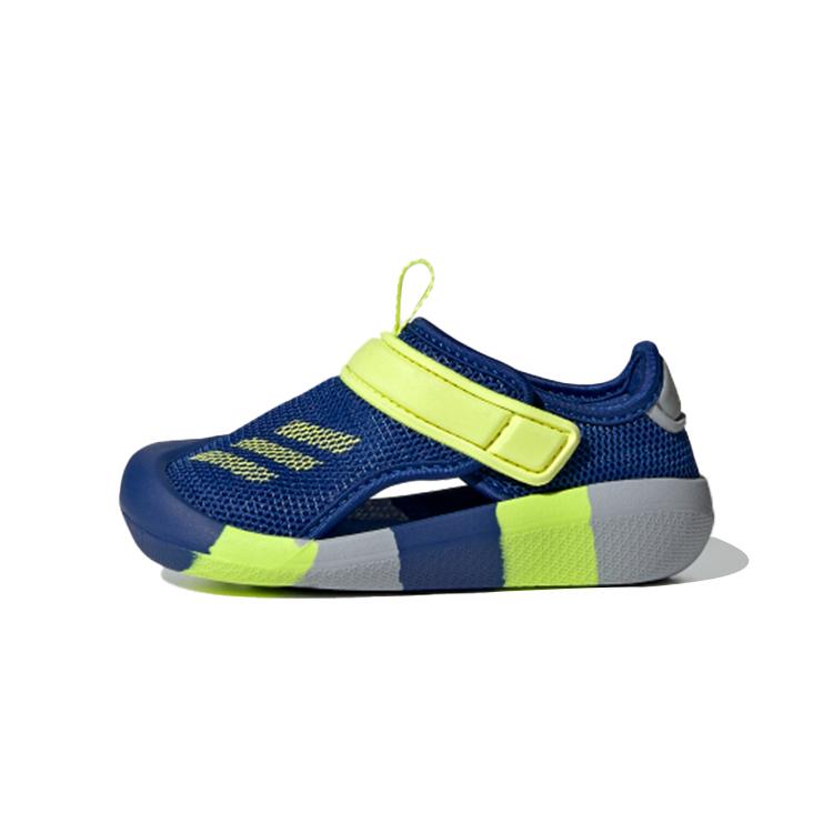 adidas Нескользящие Обувь от пинков Низкие Детские Туфли Синий Желтый Младенцы и Малыши GX5118