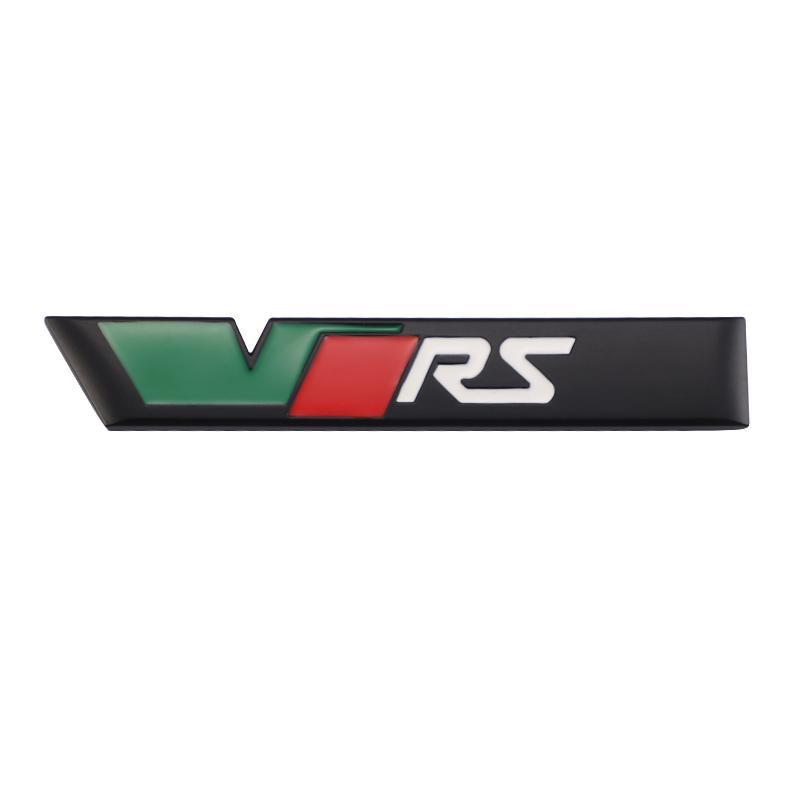 LKPP1 Car Front Grille Trunk Sticker VRS Emblem Badge Decal Accessories For Skoda Octavia Kodiaq Enyaq iV Kamiq Scala Superb Vision RS