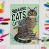 Раскраска для кошек для взрослых DIY Cat Designs Decompression Tear-resistant Cat Coloring Book Home