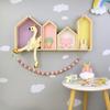 Wooden Creative Storage Rack Children'S Room Bedroom Wall Decoration Storage Rack Wall Shelf For Home Office Decorative Storage
