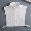 Elegant Stand Fake Collar for Women Half Shirt Detachable Lapel Collar Removable False Blouse Tops Neck Collar