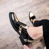 FashionMen Loafers Slip On Men Shoes Outdoor Bussiness Formal Shoes For Men Black Dress Footwear Sapato Social Masculino Big Size 47 48