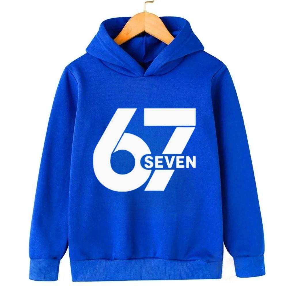 Spring Autumn 67 Six Seven Crazy Men's Hoodie Casual Fashion Fun Hooded Sweatshirt Pullover Women Clothing Top