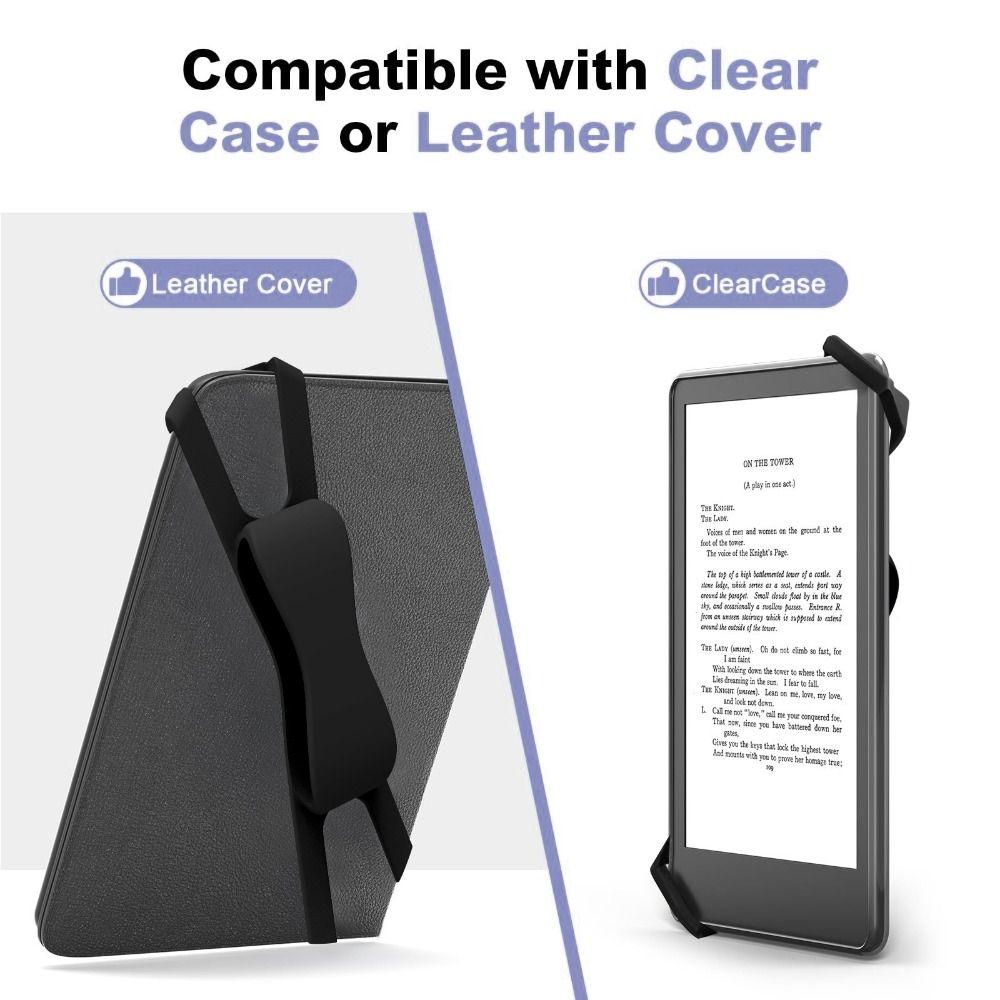 Silicone eReader Holder 6/7/8/10 inch Phone Fixed Belt for Kindle/Kobo/Boox/Lenovo Handheld Reading
