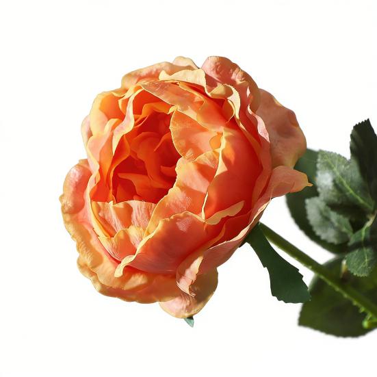 Artificial Rose Flower Fake Real Touch Rose with Stem Big Bloom Rose Branches for Wedding Bouquet Party Valentine's Day Floral