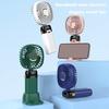 Portable Handheld Fan with Digital Display 90-degree Adjustable 5 Speeds Low Noise Foldable Design Personal Fan