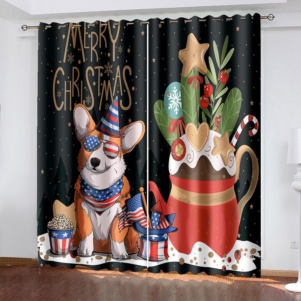 Детские любимые милые солнцезащитные шторы серии «Мир животных», 2 предмета, украшение для дома для гостиной, спальни