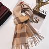 100% Wool Plaid Scarf for Women and Men - Warm, Stylish Gift for Winter