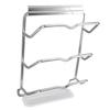 Housewares Hanging Pan Lid Rack 3 Tier Aluminum Alloy Cabinet Pot Lid Holders Organizer for Plates Cookie Sheets