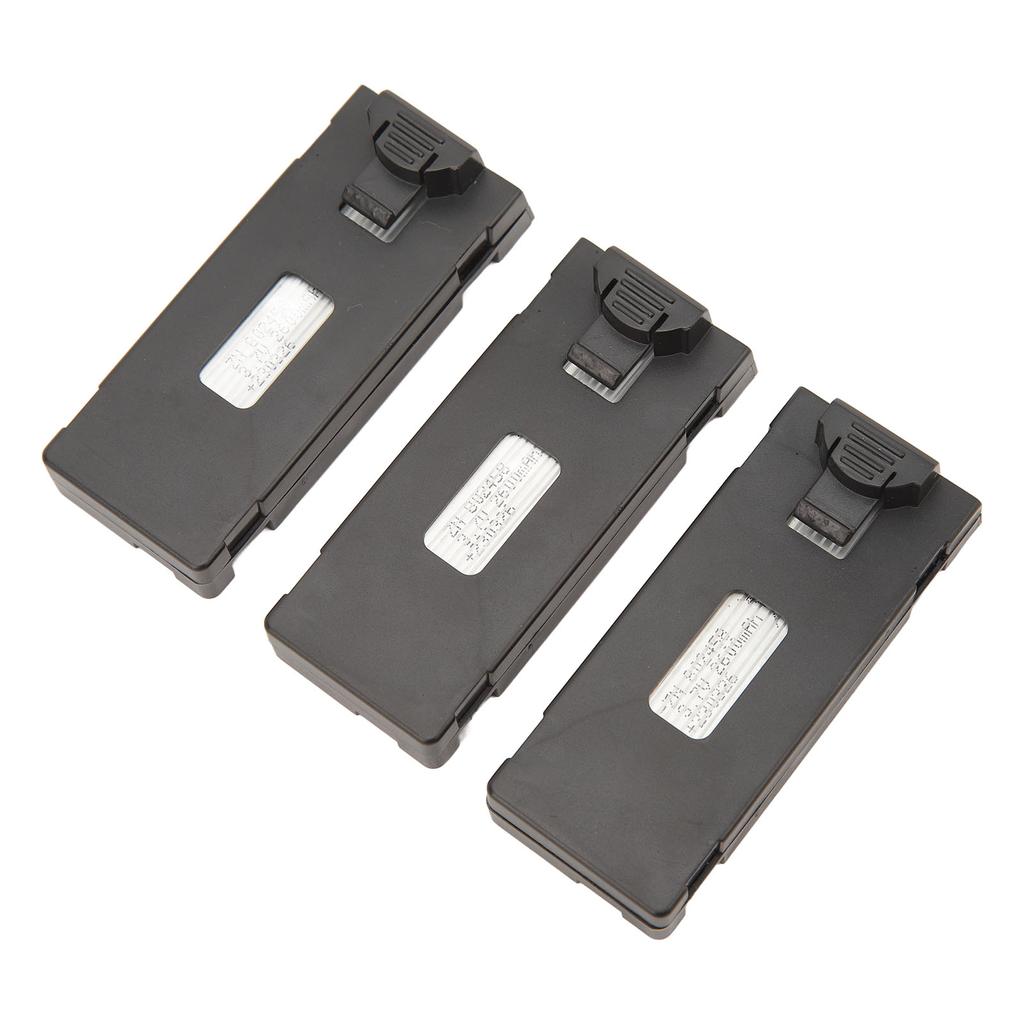 3pcs RC Aircraft Lithium Battery Kit Light Charging Cable Set for E88 E88Pro LS E525 E525Pro 3.7v