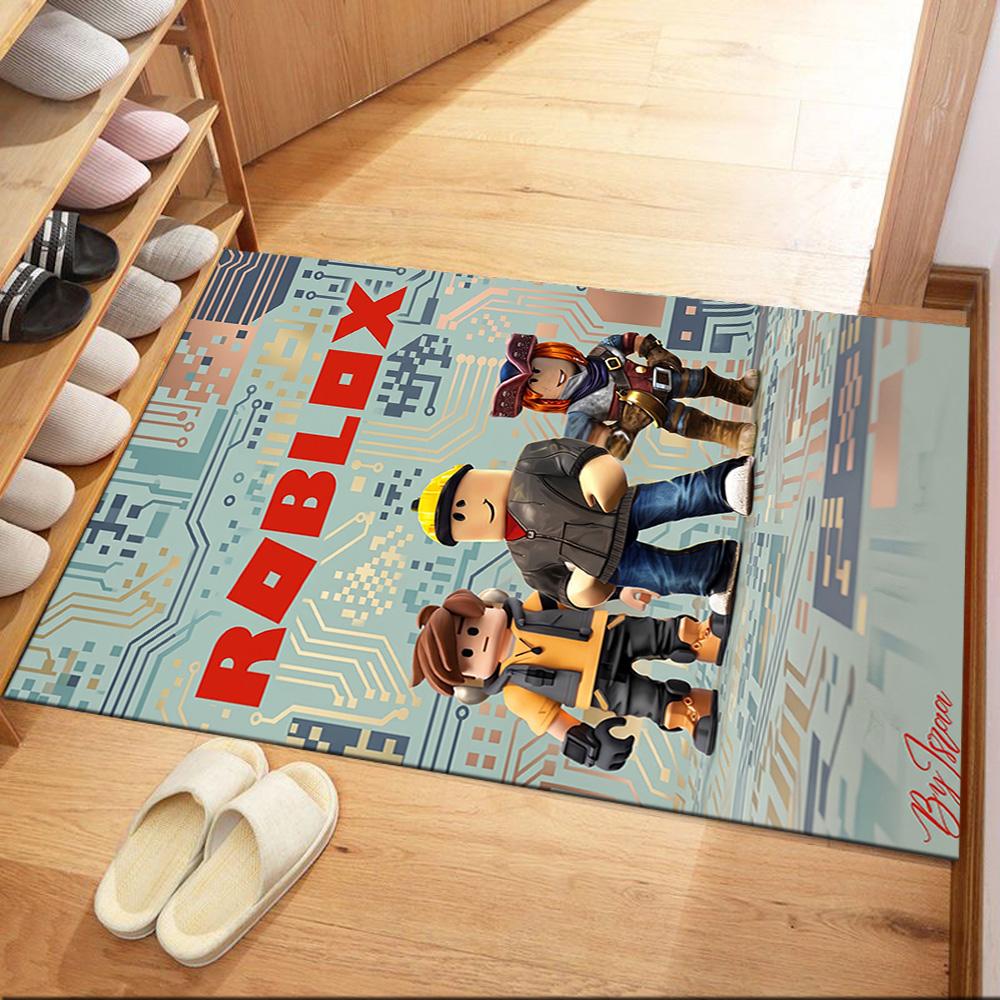Roblox 397 Floor Mat Suitable for Entryway Playrooms Dormitory Hallway Anti-slip Rug Anime Office Decor Gift for Festivals