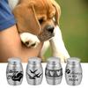 Aluminum Zinc Zinc Alloy Dog Cat Memorial Urn Waterproof Keepsake Burial Jar Pet Cremation Urn  Sympathy Gift