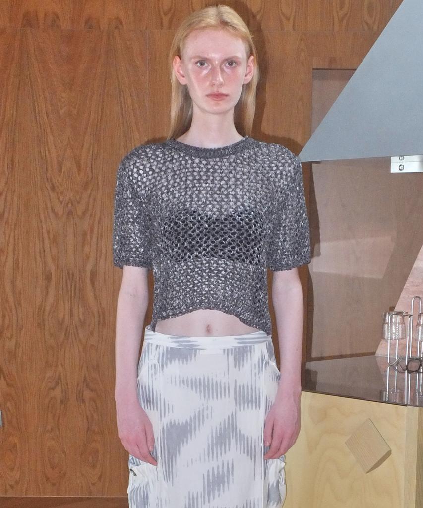 EN OR Scotch Crop Half Knit - Dark Gray