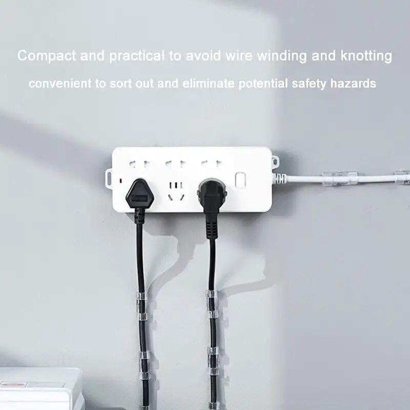 Self-Adhesive Cord OrganizerHolder Holder Secure For Home Desk Tidy Portable No Drill Storage Fixed Scratch Free 20pcs/set Easy Install Jewelry