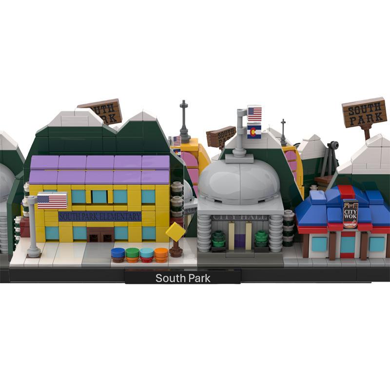 Compatible Building Blocks MOC-245503 South Park Skyline Architecture Street Scene Series Assembly Model