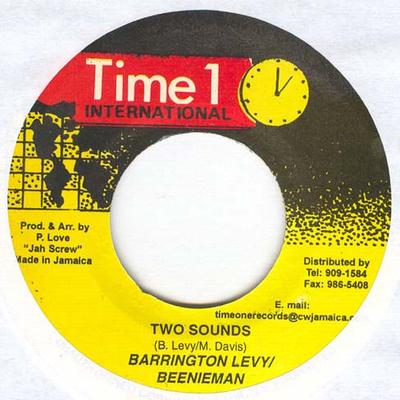 7-дюймовая пластинка BARRINGTON LEVY, BEENIE MAN - Two Sounds NONE Time 1 Internat 1996 Ямайка Регги, Ска и Даб Б/У