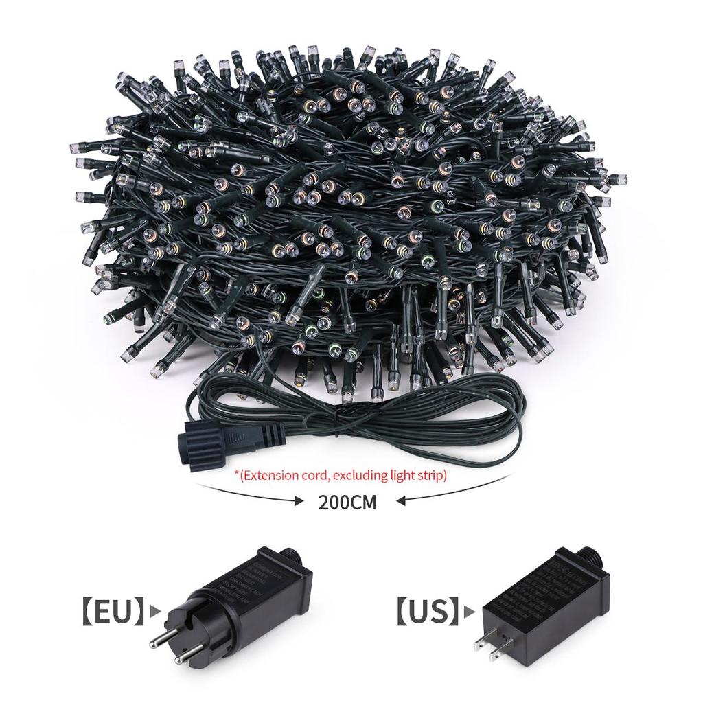 Christmas Lights 10M 20M 30M 50M 100M Decorative LED String Fairy Light Outdoor Garland Lamp For Wedding Holiday Garden Lighting 220V 110V