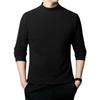 Men's Solid Color German Velvet Thermal Turtleneck Long Sleeve Shirt
