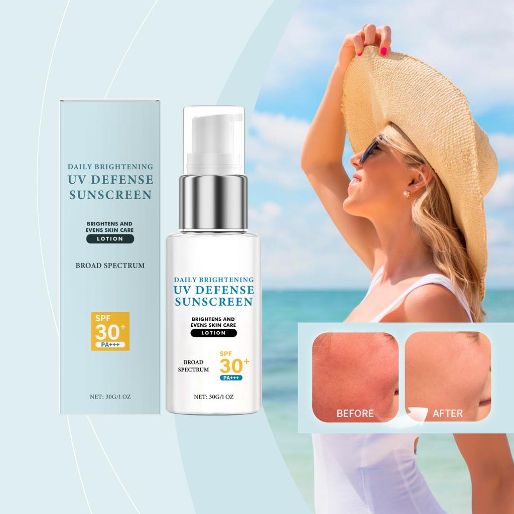 Осветляющий солнцезащитный крем усиливает блеск, увлажняет кожу, устойчив к УФ-излучению, солнцезащитный крем для лица и тела