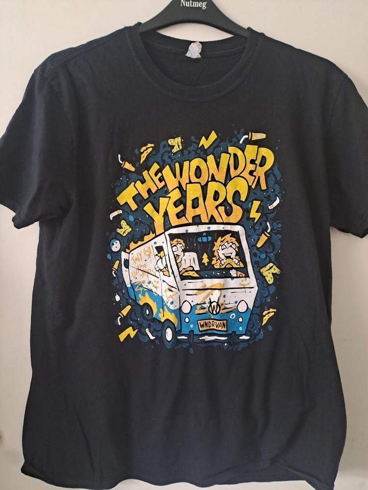 Винтажная Черная Футболка Группы The Wonder Years Унисекс Концертная S - 5XL DO614 Унисекс Футболка