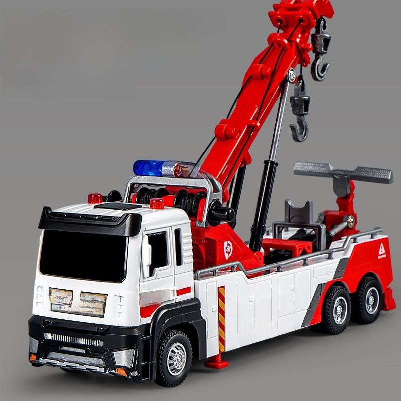 Childrens Trailer Clearing And Rescue Vehicle Toy Car With Light And Sound For Kids Learning And Play