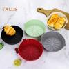 Silicone Bakeware Non Stick Microwave Good Flexibility Practical Round Design Fryer Silicone Bakeware Baking Tools