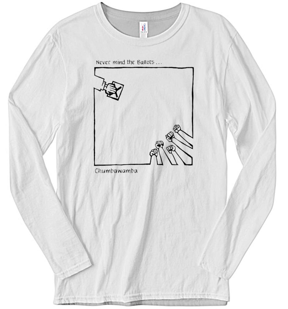 Chumbawamba Never Mind Ballots Tshirt 80s Anarcho Diy Punk Band Tee Crass
