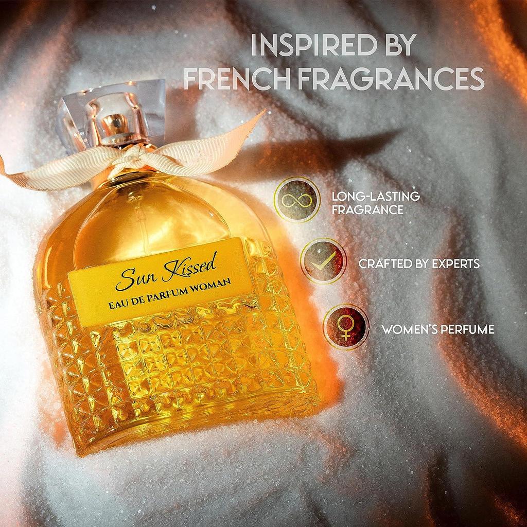 Духи Renaissance Sun Kissed для женщин | 100 МЛ | Парфюмерная вода | Натуральный спрей с роскошным стойким ароматом | Пакет из 1 шт.